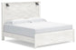 Cama Gerridan tamaño King con cabecero, tocador con espejo, cómoda y mesita de noche