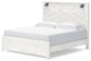 Cama Gerridan tamaño King con cabecero, tocador con espejo, cómoda y mesita de noche
