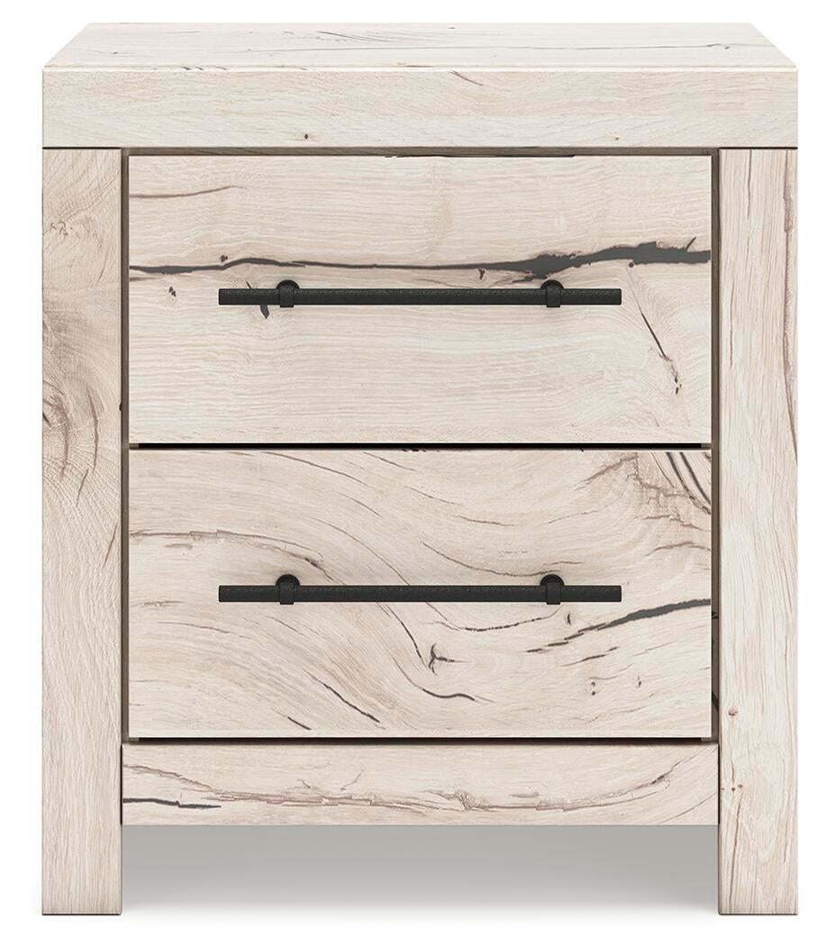Lawroy Full Panel Storage Bed, Dresser, Mirror and Nightstand