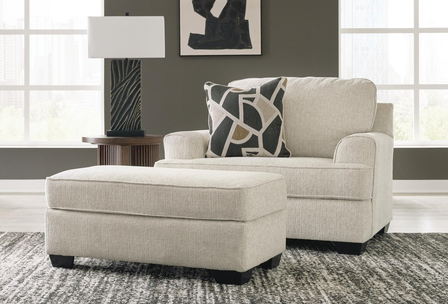 Sillón y otomana Heartcort
