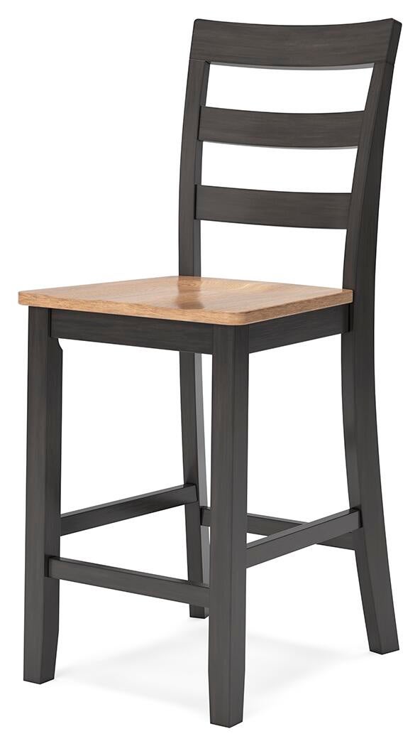 Mesa de comedor Gesthaven de altura de mostrador y 2 taburetes de bar