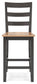 Mesa de comedor Gesthaven de altura de mostrador y 2 taburetes de bar