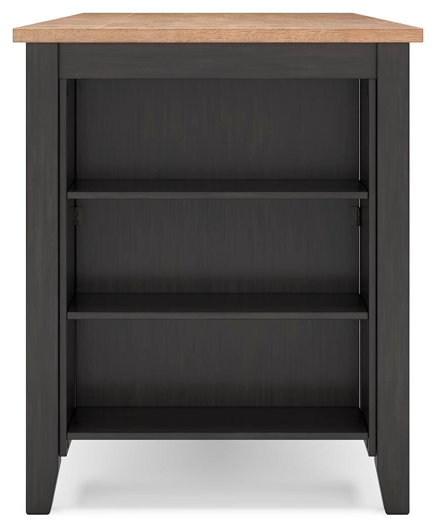 Mesa de comedor Gesthaven de altura de mostrador y 2 taburetes de bar