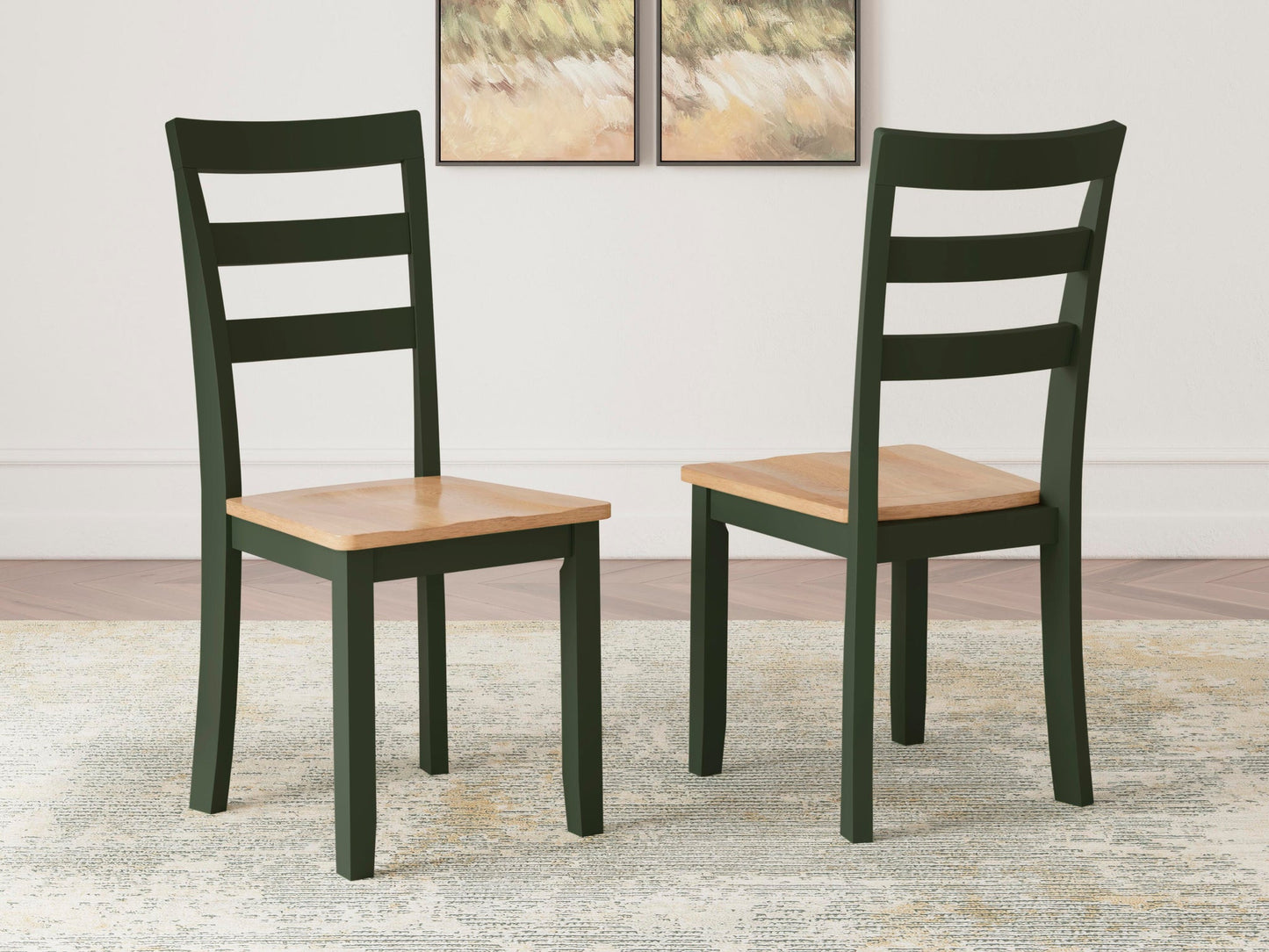 Mesa de comedor Gestaven y 2 sillas