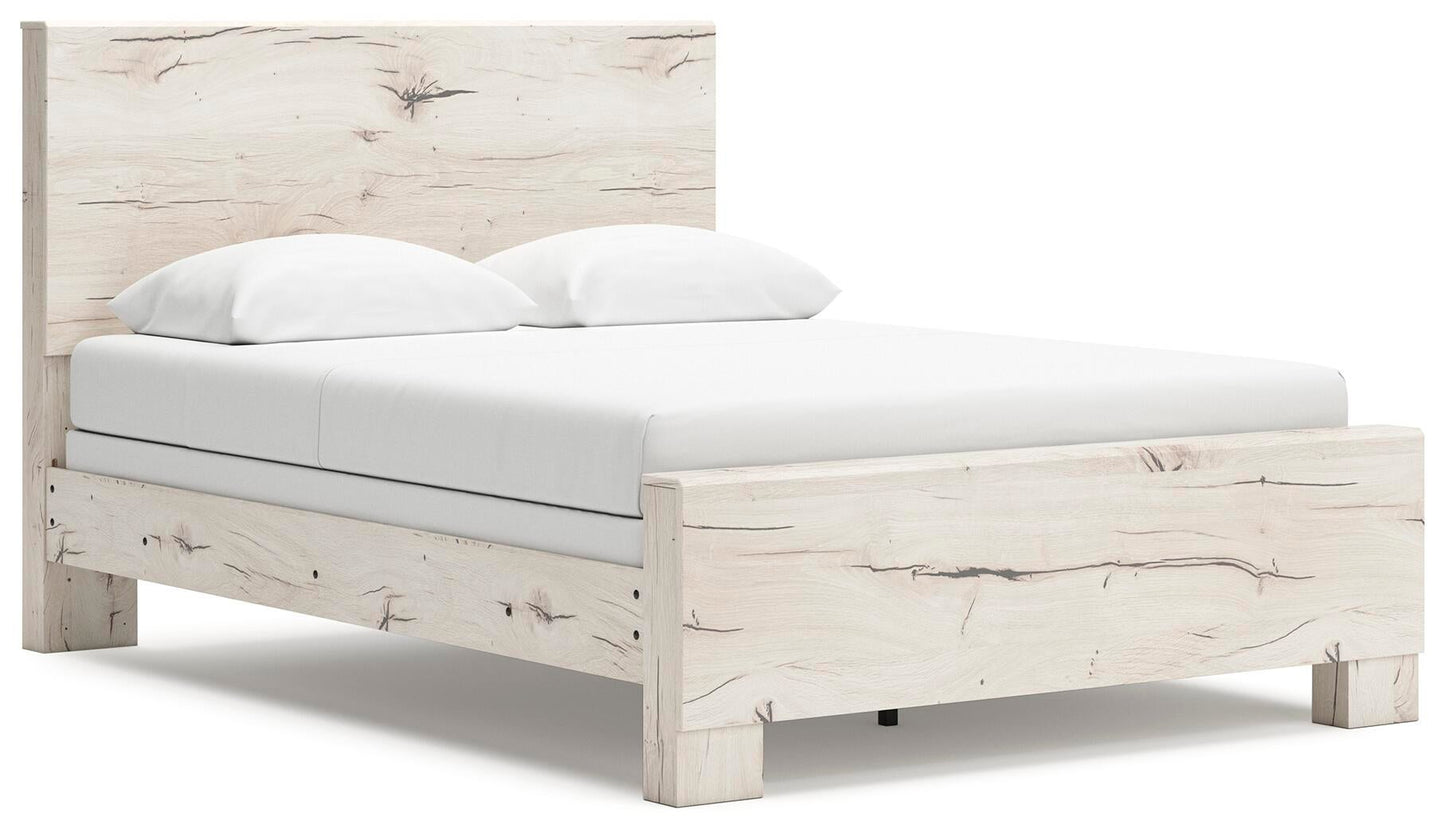 Cama Lawroy Queen con cabecero y tocador con espejo