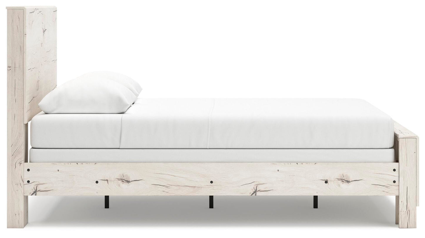 Cama Lawroy Queen con cabecero y tocador con espejo