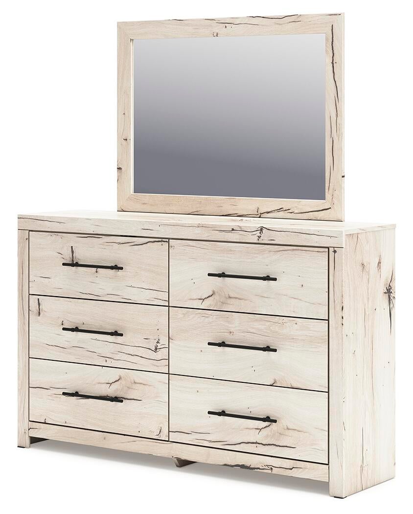 Lawroy Full Panel Storage Bed, Dresser, Mirror, Chest and Nightstand