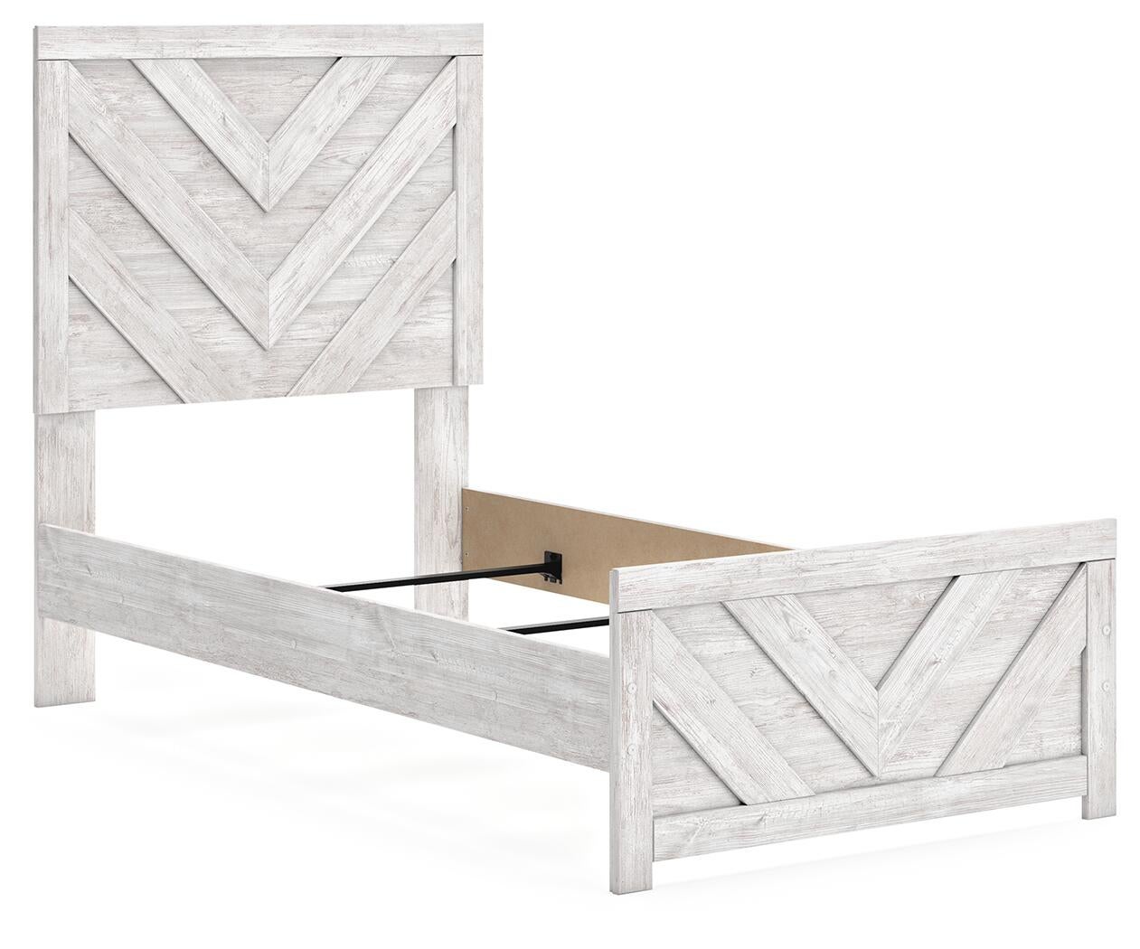 Cama doble Cayboni con tocador con espejo
