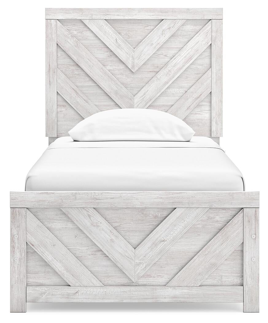 Cama doble Cayboni con tocador con espejo
