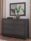 Fraluna Queen Panel Bed, Dresser, Mirror and Nightstand
