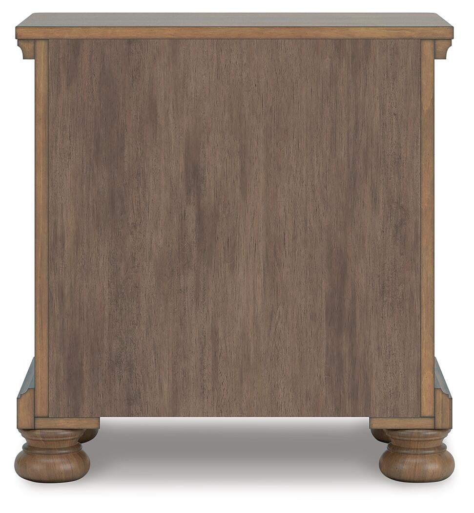 Feddinger California King Storage Sleigh Bed with Mirrored Dresser, Chest and Nightstand