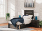 Hollivern Twin Panel Storage Bed, Dresser, Mirror, Chest and Nightstand