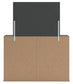 Fraluna King Panel Storage Bed, Dresser, Mirror and Nightstand