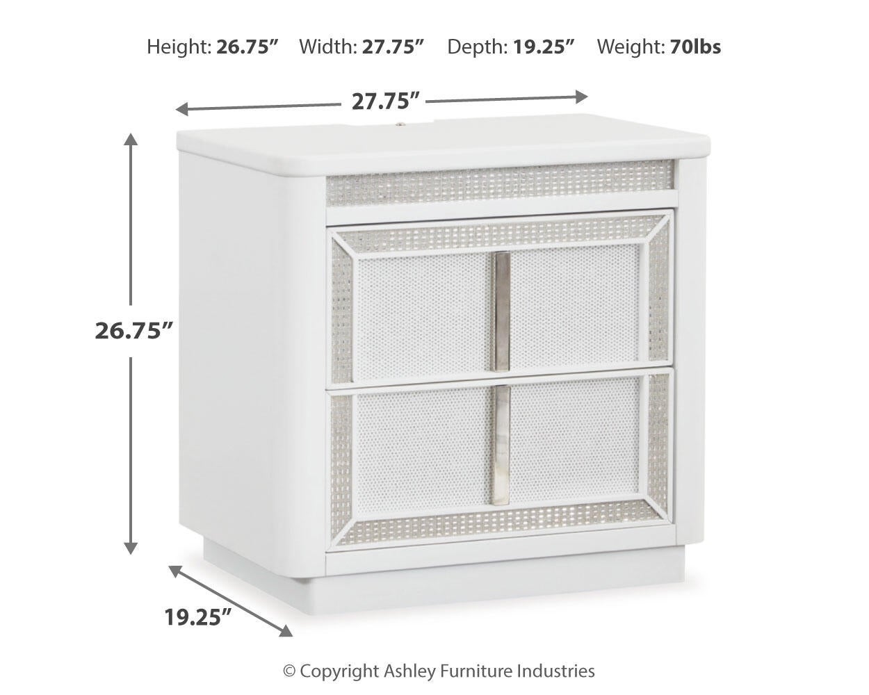 Chalanna King Upholstered Storage Bed, Dresser, Mirror, Chest and Nightstand