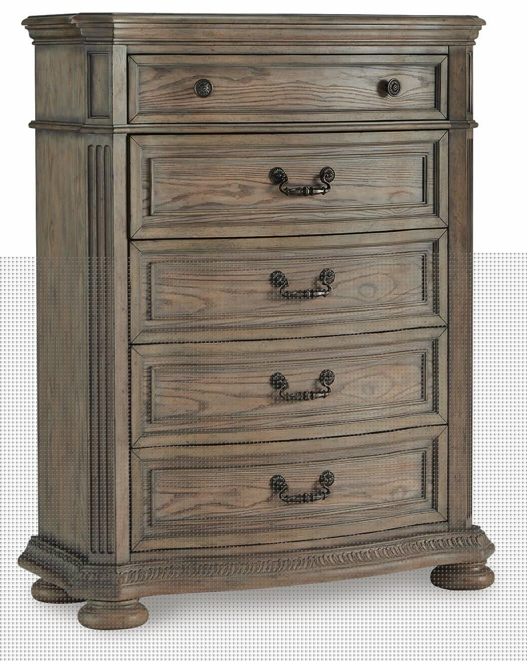 Ardenfield King Upholstered Sleigh Bed, Dresser, Mirror, Chest and Nightstand