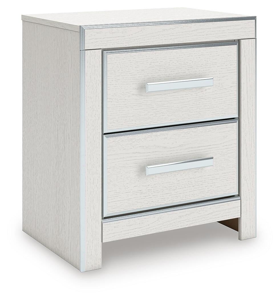 Zuraleus King Upholstered Panel Platform Storage Bed, Dresser, Mirror, Chest and Nightstand