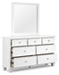 Fortman Twin Panel Storage Bed, Dresser, Mirror and Nightstand