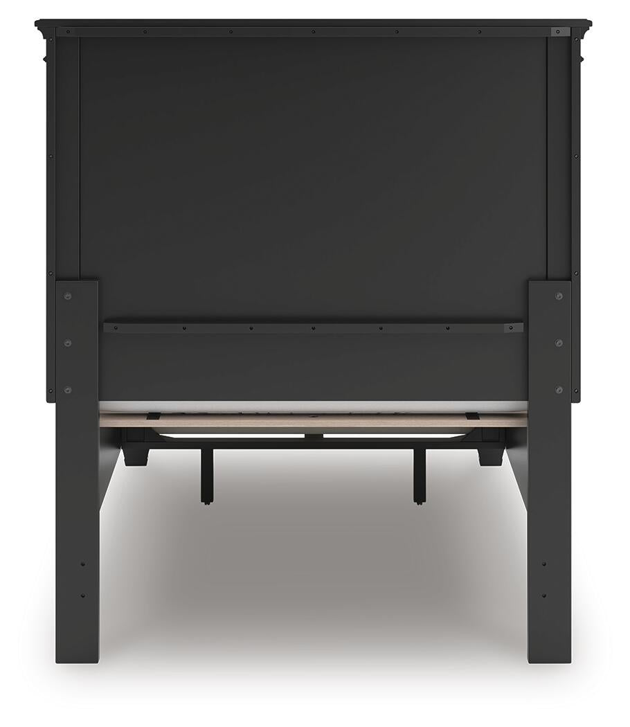 Lanolee Twin Panel Storage Bed, Dresser, Mirror and Nightstand