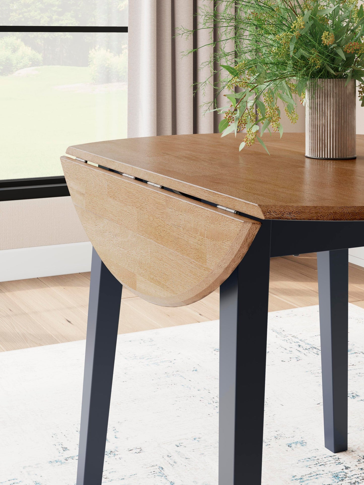 Mesa de comedor Gestaven y 2 sillas