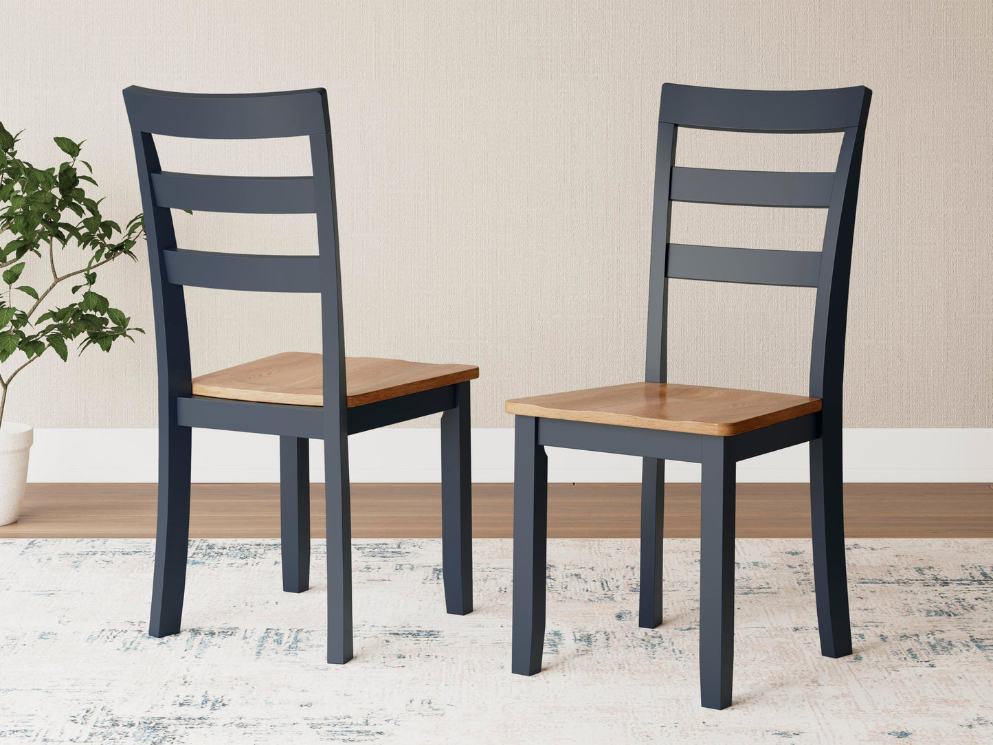 Mesa de comedor Gestaven y 2 sillas