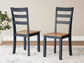 Mesa de comedor Gestaven y 2 sillas