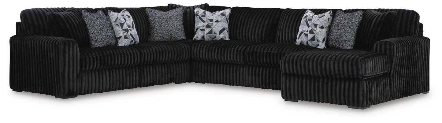 Sofá seccional de 6 piezas Midnight-Madness con chaise longue