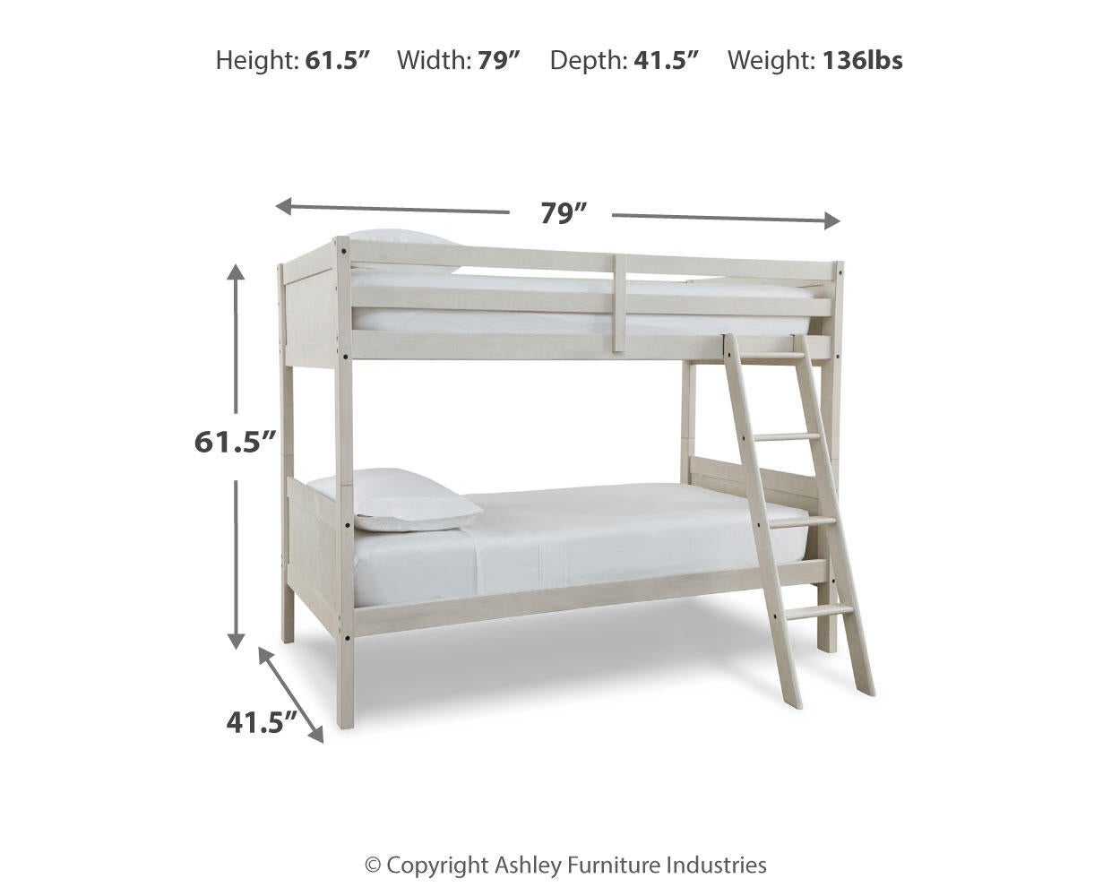 Litera doble Robbinsdale con escalera