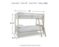 Litera doble Robbinsdale con escalera