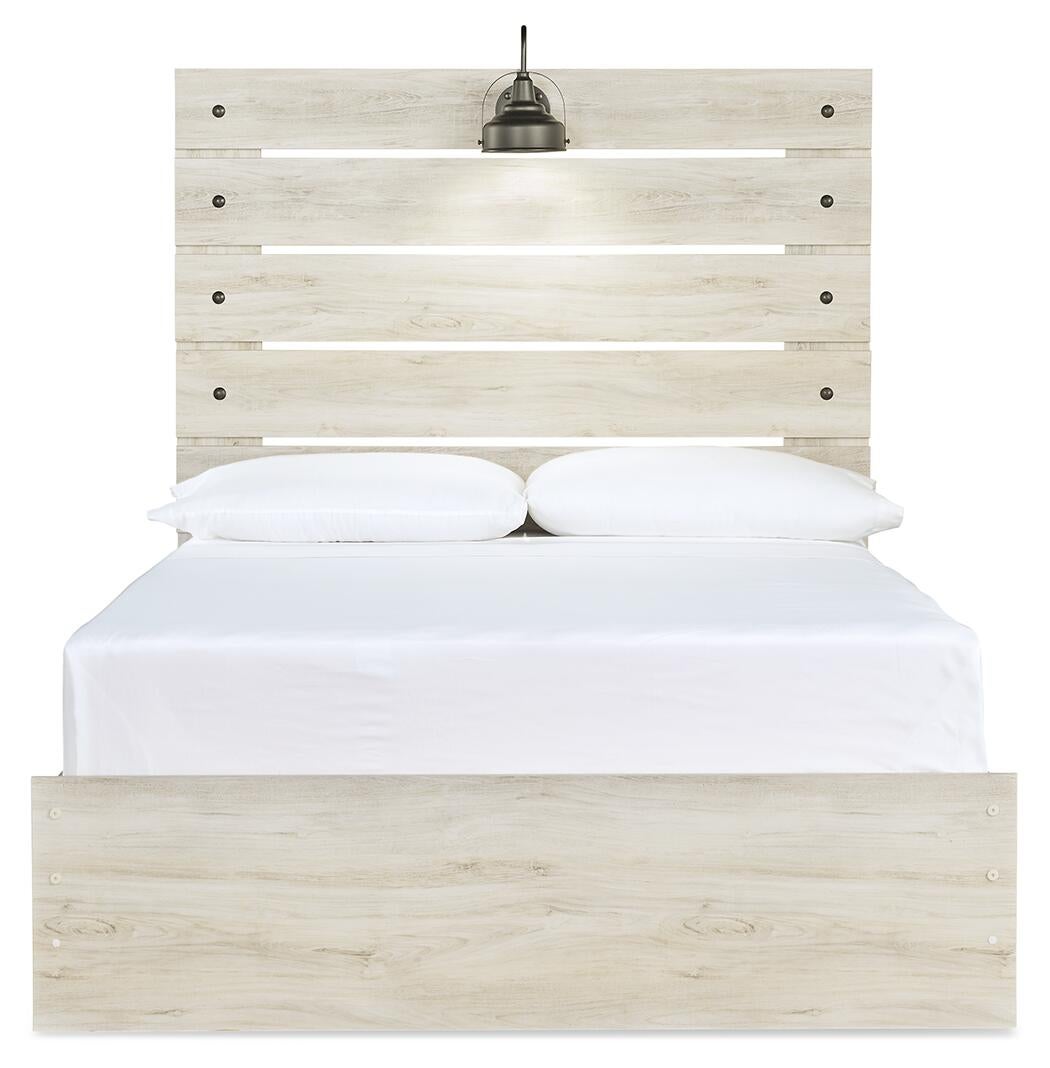Cama Cambeck de dos camas con cabecero, tocador con espejo y mesita de noche