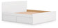 Cama Onita King con plataforma y 2 compartimentos laterales