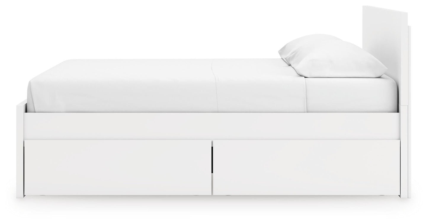 Cama Onita King con plataforma y 2 compartimentos laterales