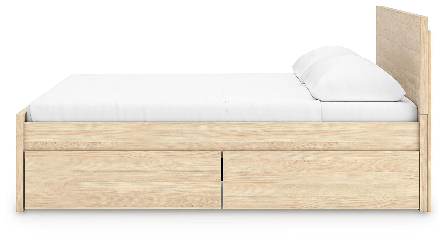 Cama Onita King con plataforma y 2 compartimentos laterales