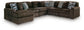 Sofá seccional de 6 piezas Midnight-Madness con chaise longue