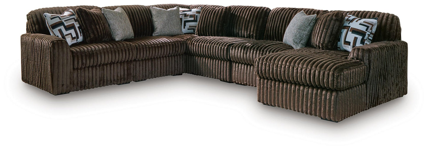 Sofá seccional de 6 piezas Midnight-Madness con chaise longue