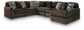 Sofá seccional de 6 piezas Midnight-Madness con chaise longue