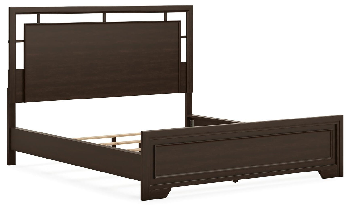 Cama Covetown California King con cabecero y tocador con espejo