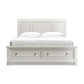 Cama de trineo Robbinsdale California King con almacenamiento y tocador con espejo