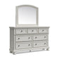 Cama de trineo Robbinsdale California King con almacenamiento y tocador con espejo