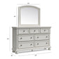 Cama de trineo Robbinsdale California King con almacenamiento y tocador con espejo