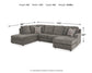 Sofá seccional de 2 piezas O'Phannon con chaise longue