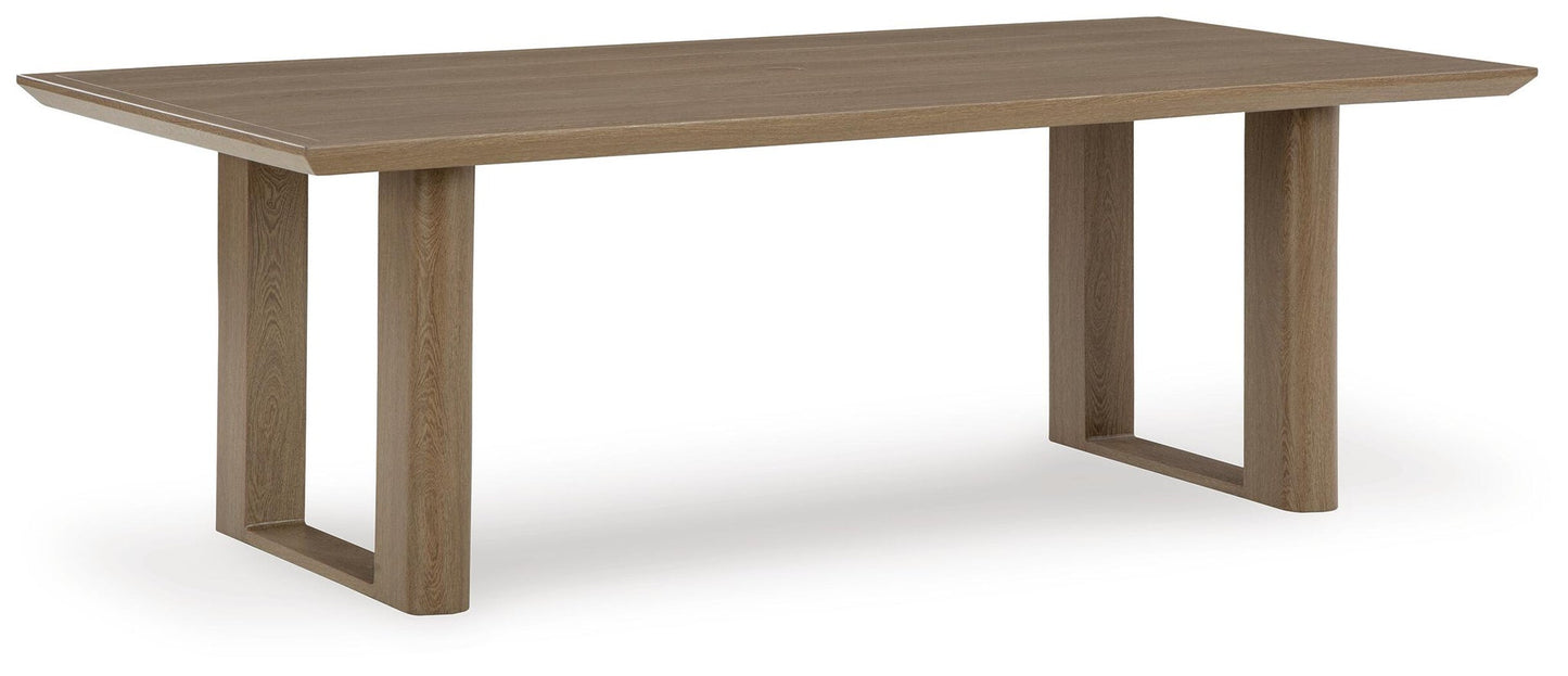 Mesa de comedor rectangular Serene Bay con opción UMB