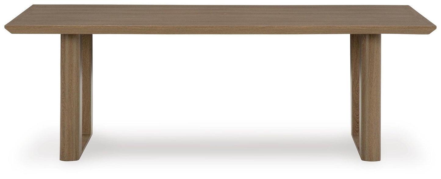 Mesa de comedor rectangular Serene Bay con opción UMB