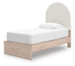 Cama individual tapizada Arloster con almacenamiento