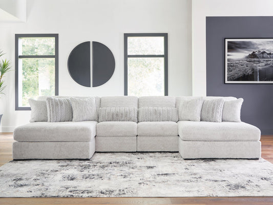 Sofá seccional de 4 piezas Cuddle Plush con chaise longue