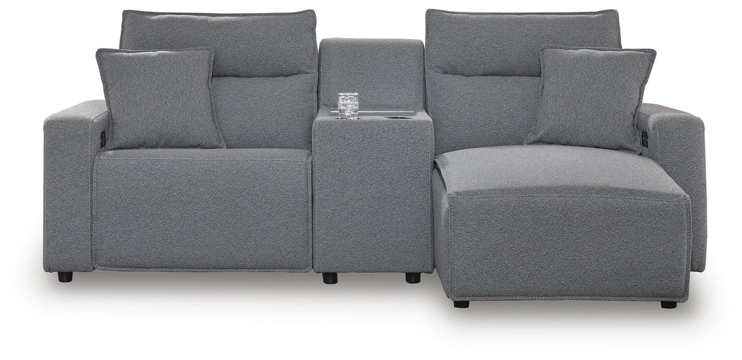 Sofá seccional reclinable eléctrico de 3 piezas ModMax II con chaise longue