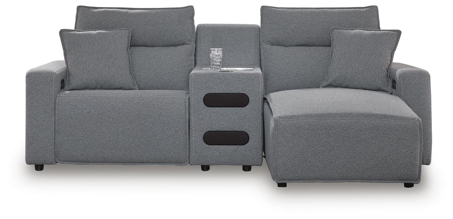Sofá seccional reclinable eléctrico de 3 piezas ModMax II con chaise longue
