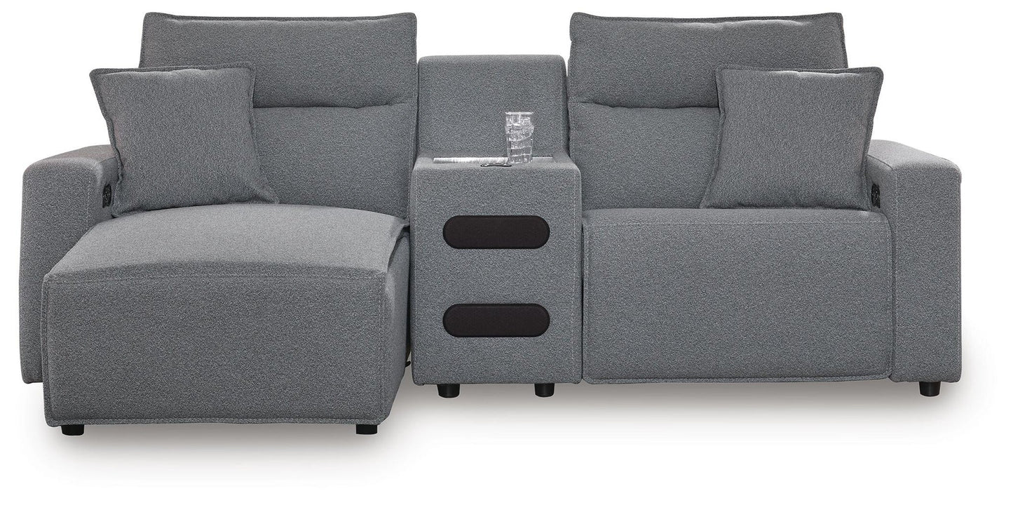 Sofá seccional reclinable eléctrico de 3 piezas ModMax II con chaise longue