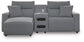 Sofá seccional reclinable eléctrico de 3 piezas ModMax II con chaise longue