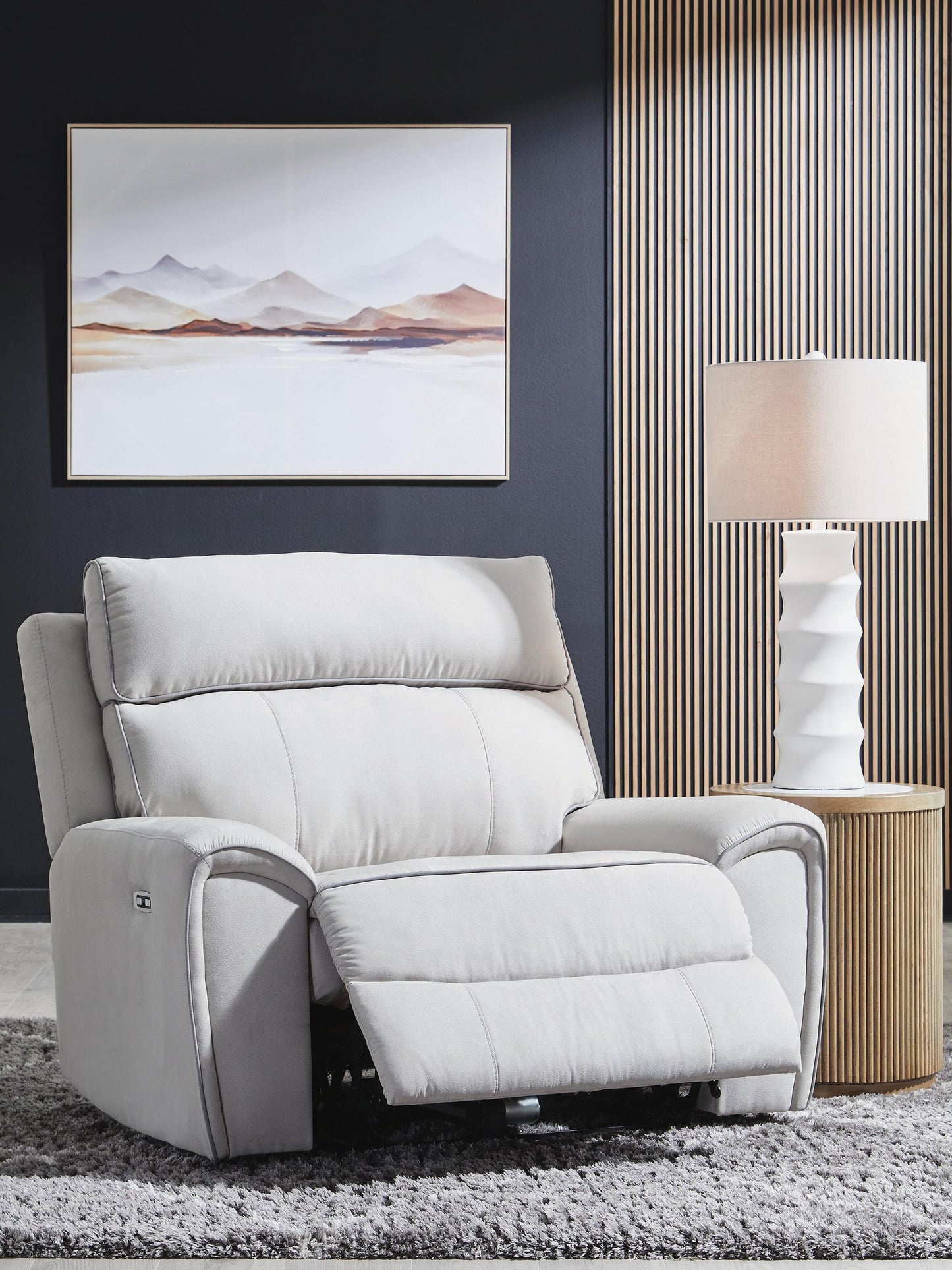 Sillón reclinable eléctrico Social Pointe con reposacabezas ajustable