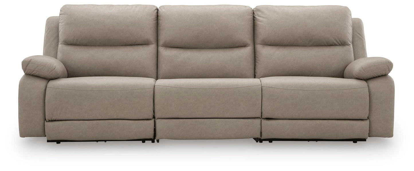 Sofá seccional reclinable eléctrico de 3 piezas Narwhal Place
